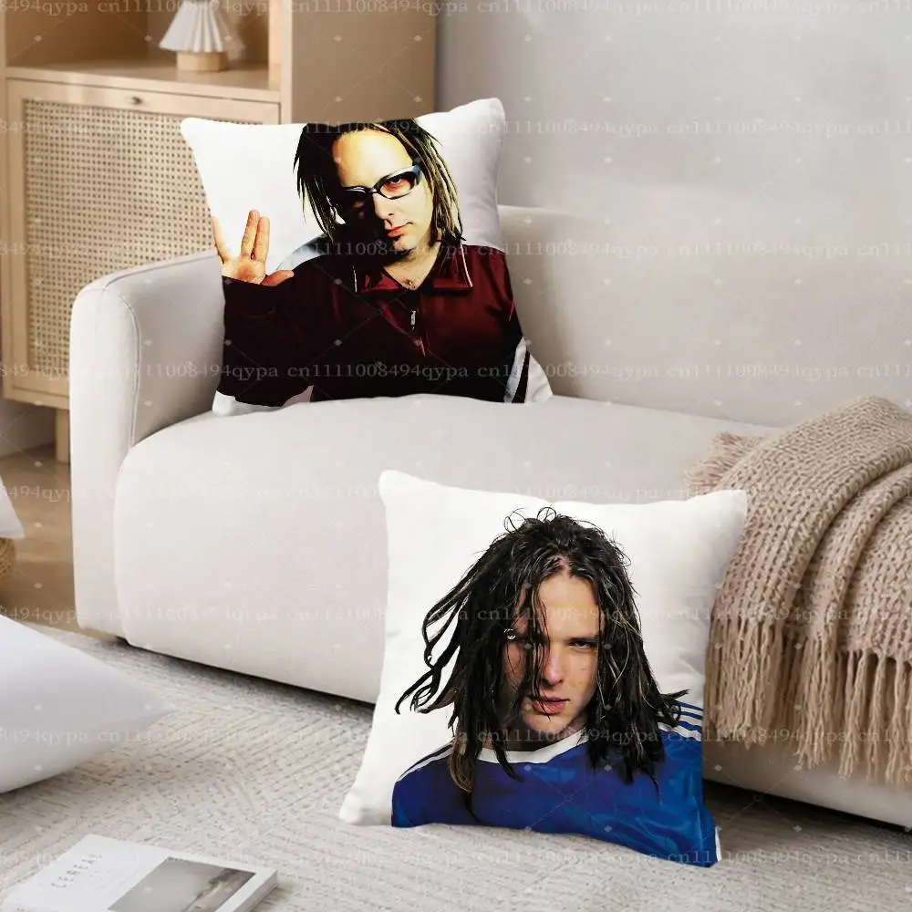 J-Jonathan Davis K-Korn Pillowcase With Zipper Throw Pillow Cover Decorative Shams Cushion Covers for Bed Living Room Couch