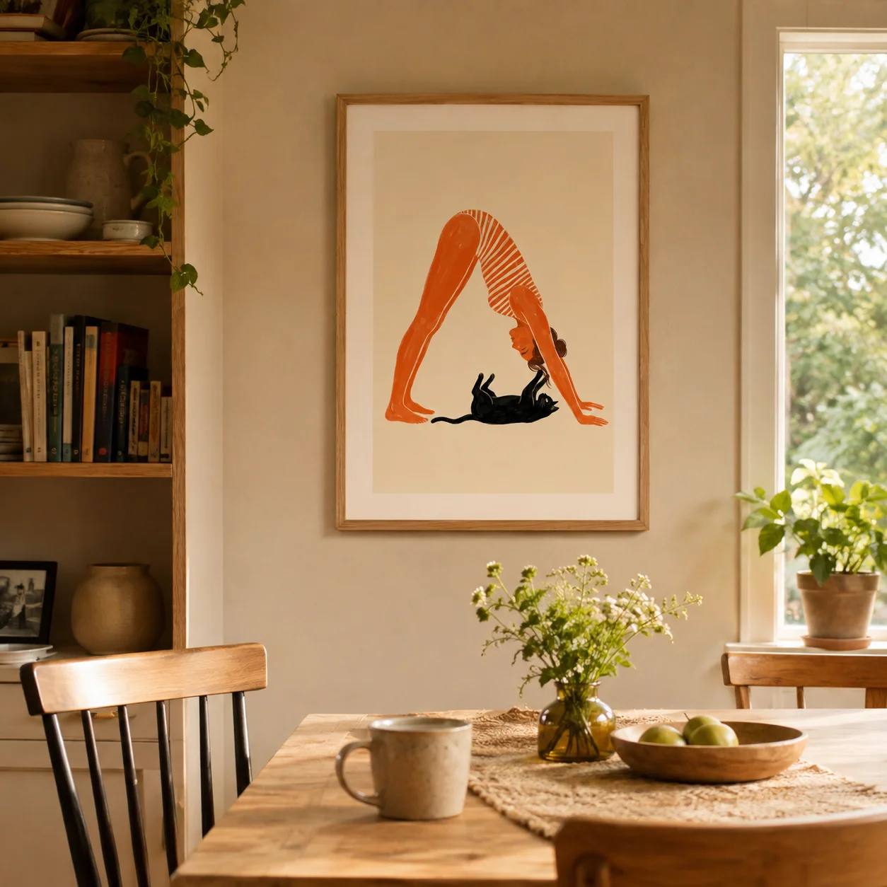 Poster Yoga con Gatto, Stampa - Home Decor Yoga recensione e prezzo