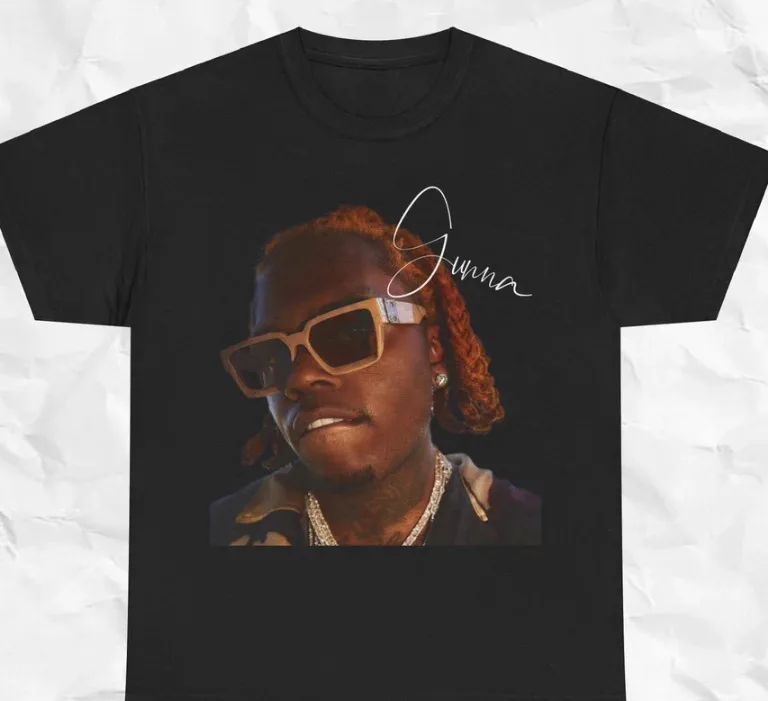 Gunna Face T-Shirt, Gunna Rap Shirt Tee, Vintage Rap Tee Gunna Hip Hop Graphic