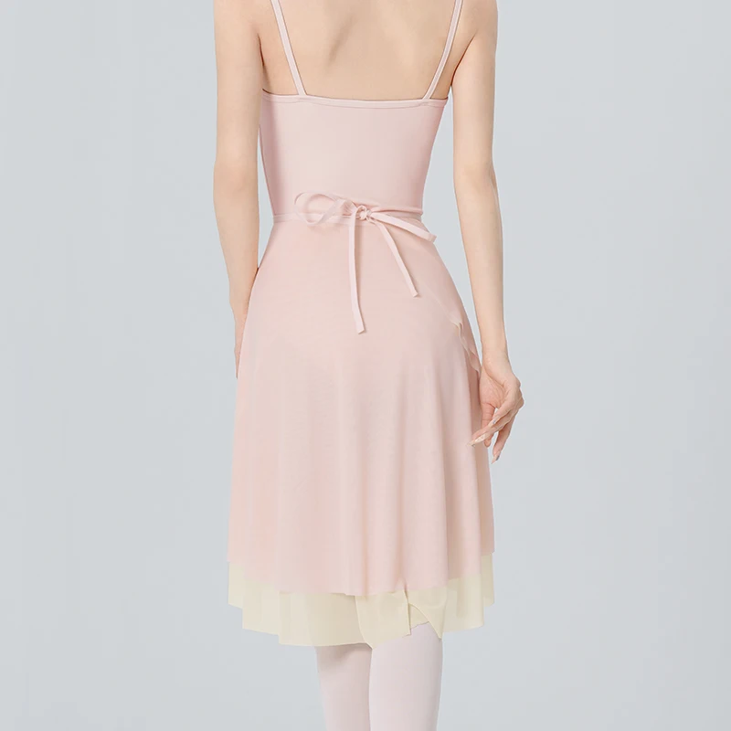 تنورة رقص للبالغين من Ivoogle للسيدات والفتيات، توتو برباط مزدوج اللون، شبكة ناعمة للفتيات البالغات