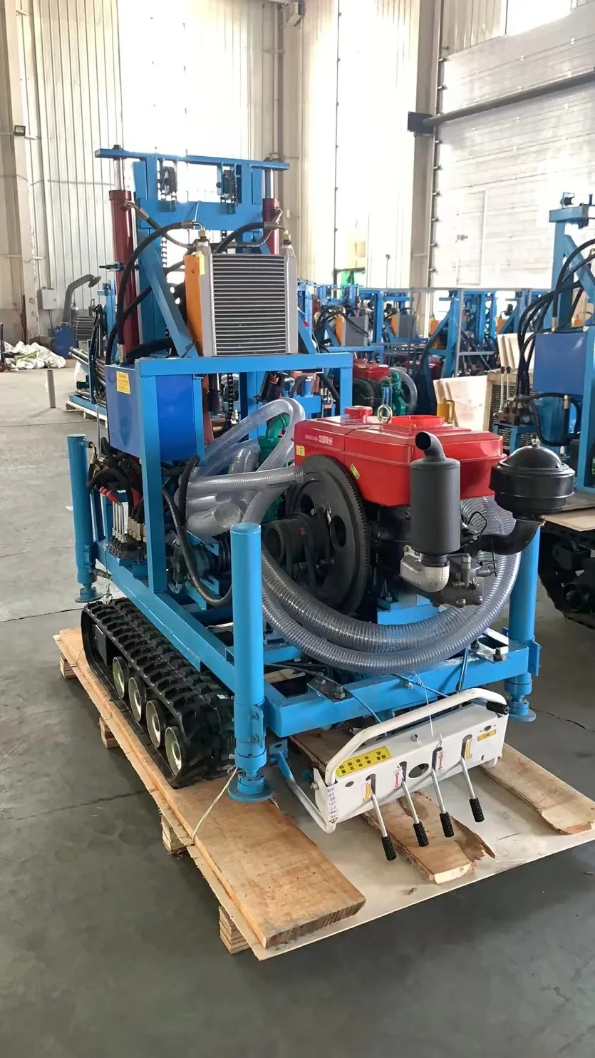 맞춤형 휴대용 고성능 디젤 유압 크롤러 수중 시추기 150m 200m 250m