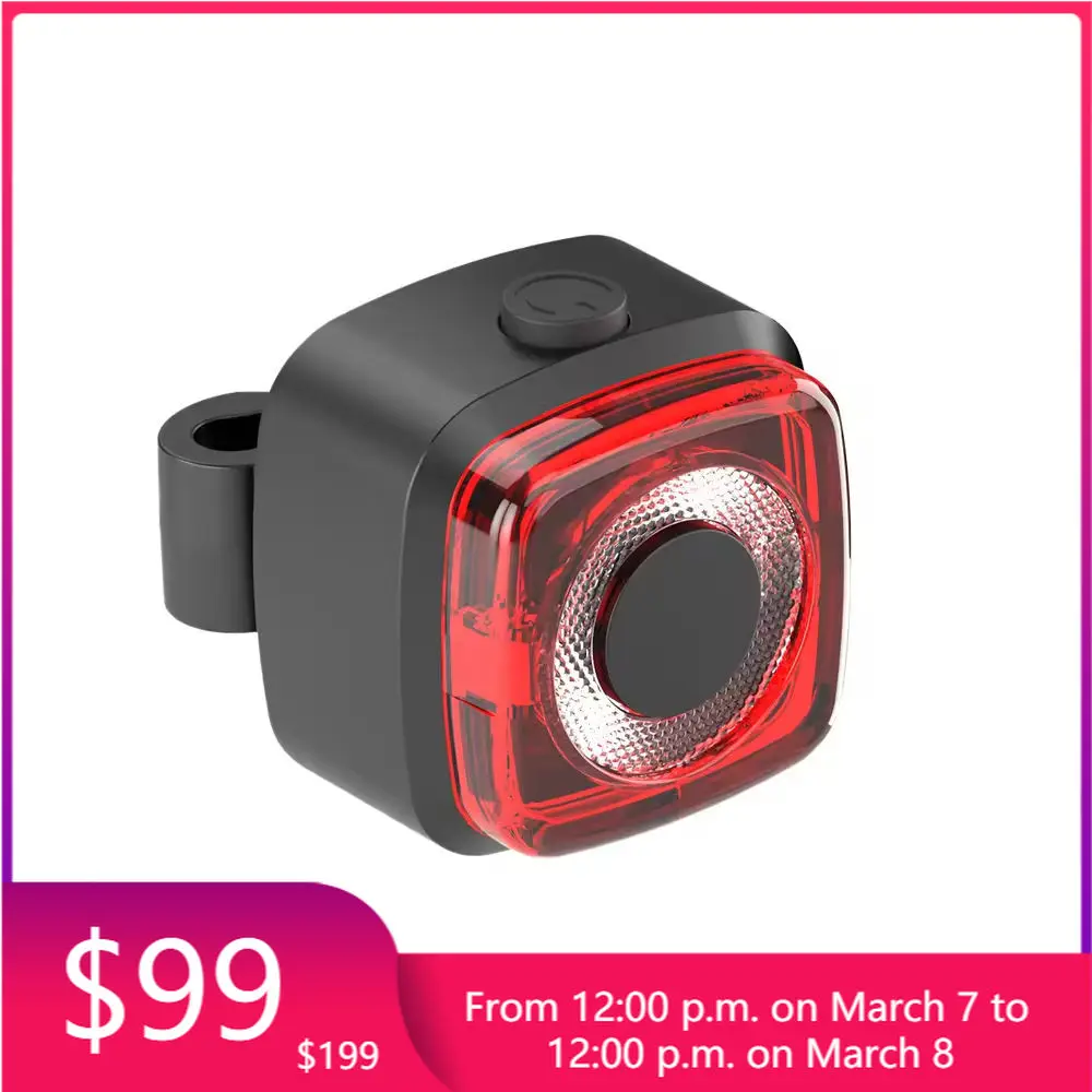 

Высококачественный светодиодный задний фонарь Cob для горных велосипедов, аксессуары для предупреждений о безопасности с блоком питания от аккумулятора