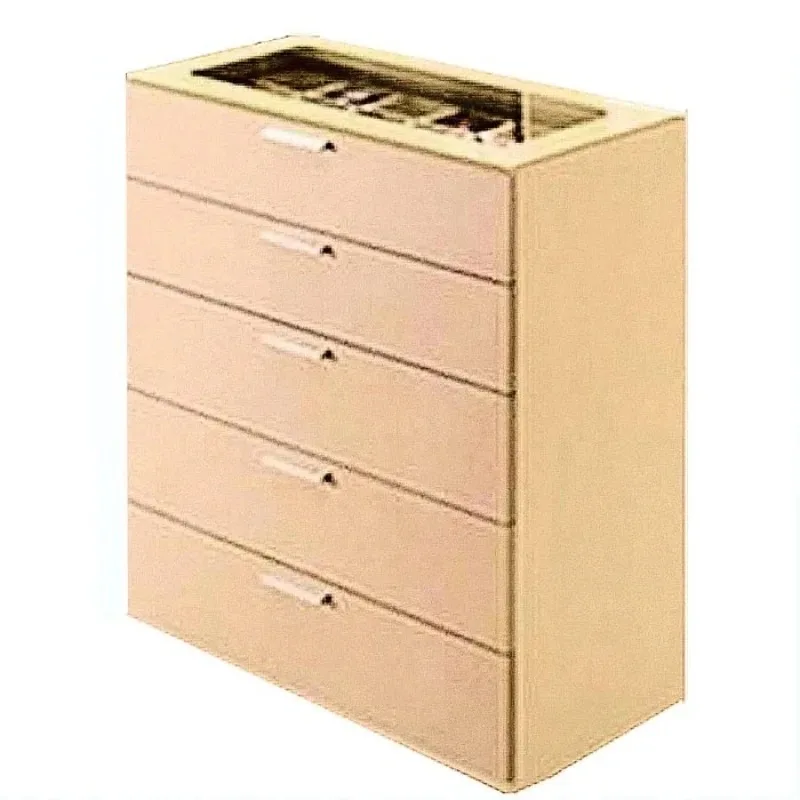 

W8 bedroom open cloakroom multi-functional chest furniture, fashionable transparent glass storage cabinet customized