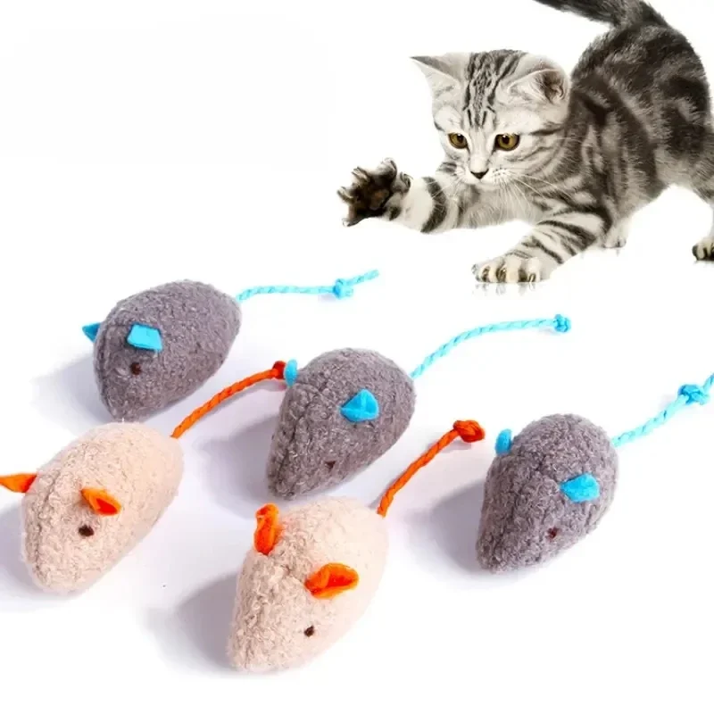 3/7PCS Interactive Plush Rat And Cat Toys With Durable Linen Perfect For Small Breeds Safe For Indoor Play