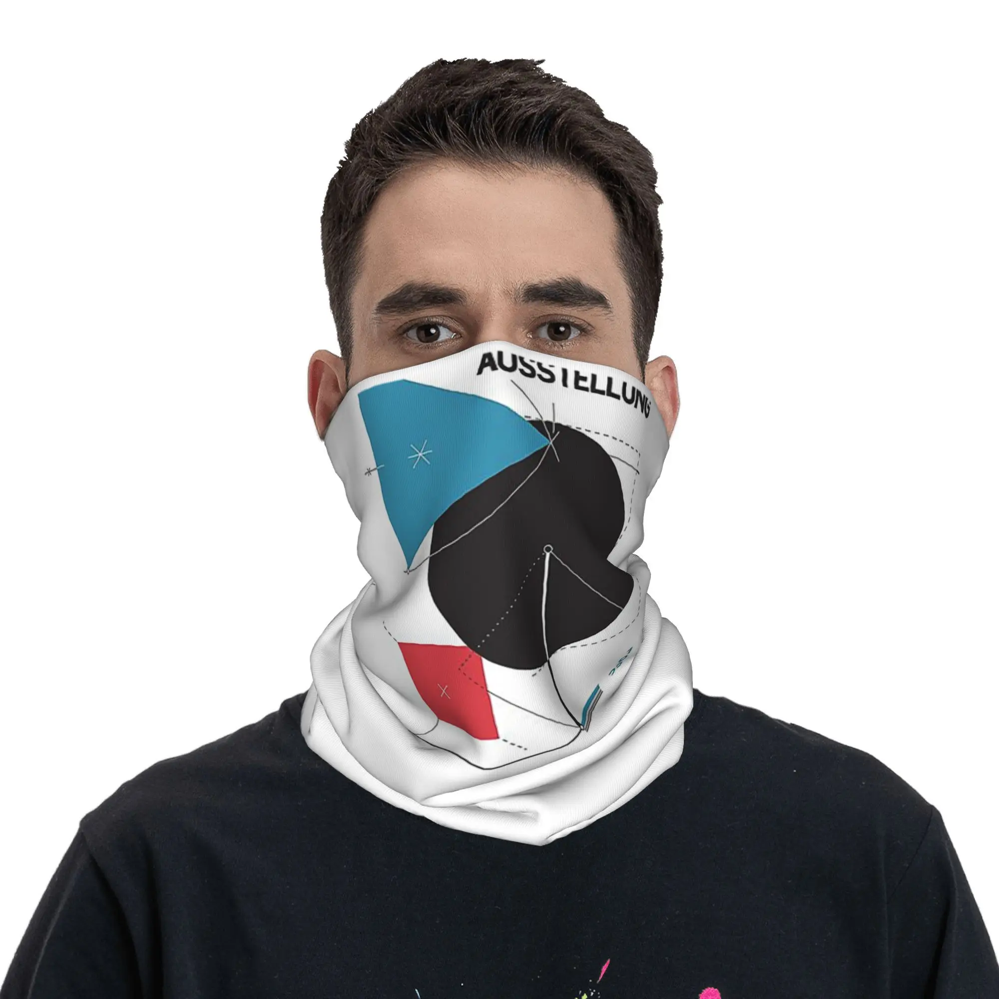 

Баухаус # 8. Бандана на шею, шарф с принтом, многофункциональная Балаклава для бега, унисекс, для взрослых, зима