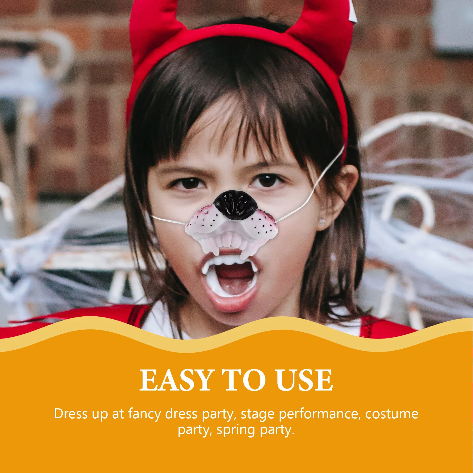 Wolf Hund Nase Prop Kompakte Tier Zirkus Dekorative Kleine Vinyl Karneval Party Cosplay Praktische Leichte Tragbare