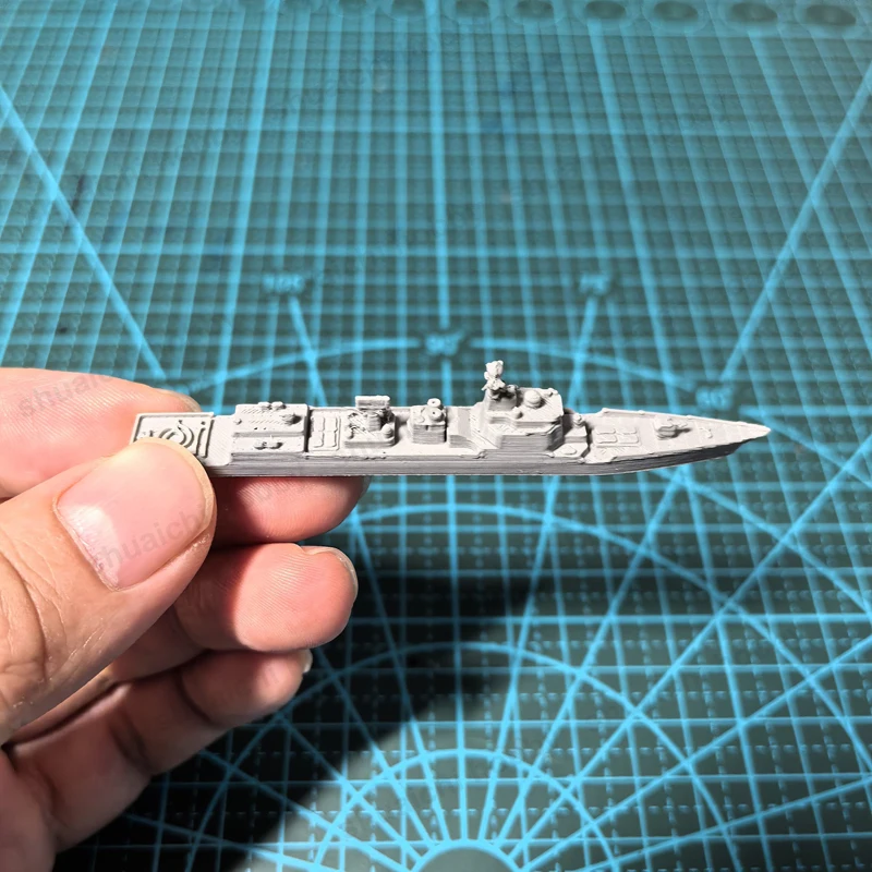 1PCS 1/2000 Scale Destroyer/Frigate Model PLA 3D Printed 052D 055 Warship DIY Landscape Parts for Military Enthusiast Ornament