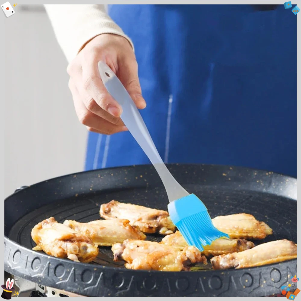 

4 шт. силиконовая кисть для барбекю, гриль для кондитерских изделий, масляная кисть для хлеба, разделенный тип, устойчивый к высоким температурам инструмент для выпечки торта для барбекю, формы для выпечки