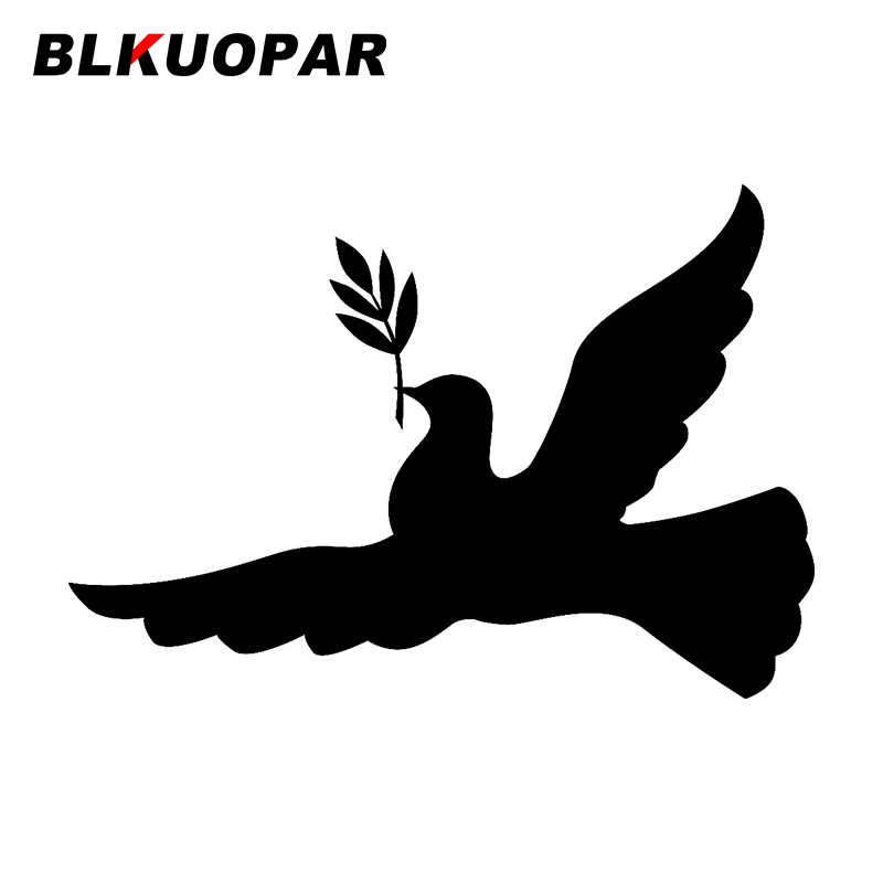 BLKUOPAR Peace Dove Olive Branch Car Stickers Waterproof Decals Creative Car Assessoires Refrigerator Snowboard Sunscreen Decor