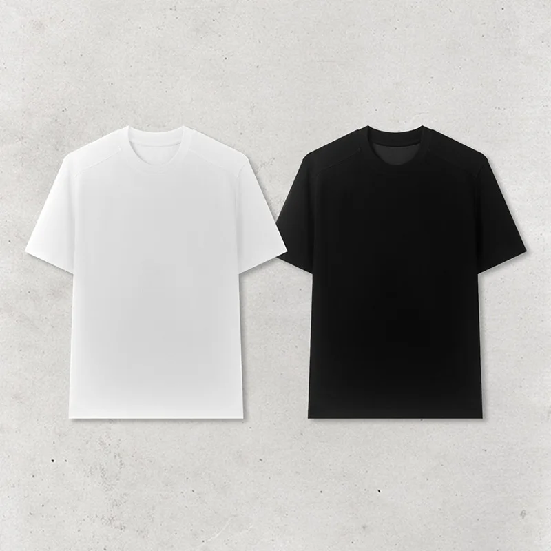 

Удобная мужская футболка Slim Fit с коротким рукавом, однотонная, модная, для путешествий, повседневная, с круглым вырезом, быстросохнущая, осенняя, молодежная