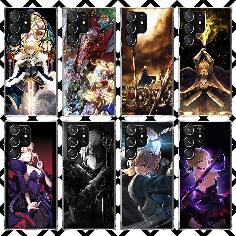 Fate Zero Stay Night Saber Phone Case for Samsung Galaxy S26 S25 Edge S24 S23 Ultra S22 Plus S21 FE S20 + Soft Cover Print Funda