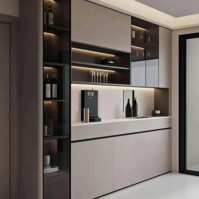 多機能サイドボード、カスタマイズ可能なダイニングルームキャビネット、アパート、別荘、住宅用ダイニングルーム家具