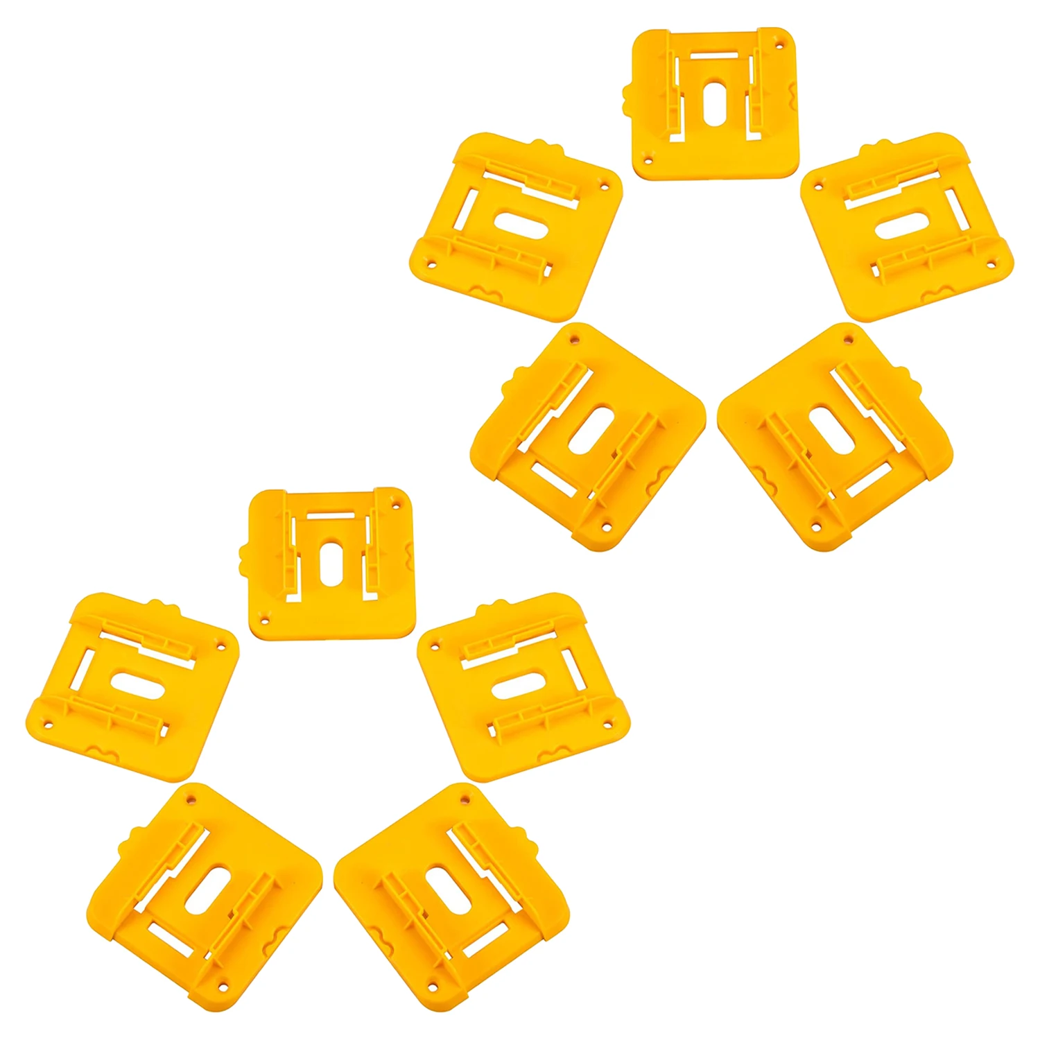 10er-Pack Batteriehalterungen passend für Dewalt 20V 60V Batterien DCB200 DCB201 DCB202 DCB203 DCB204 DCB205 DCB206 DCB208 – Detail 3