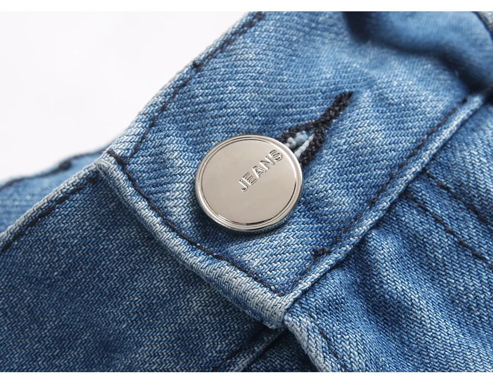 Herren-Jeans mit Sakura-Stickerei, Streetwear, Boot-Cut-Hose, ausgestellter Saum, ausgestellte Hose mit Rissen und Kirschblüten-Design – Detail 39