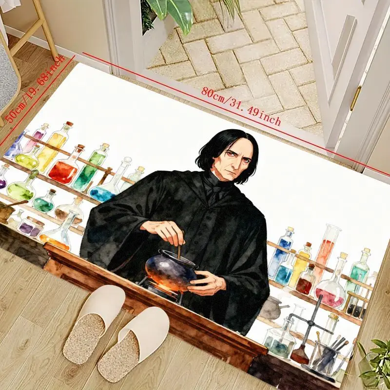 

1 шт. Гарри Поттер профессор Severus Snape Potions классная сцена напольный коврик, волшебная тема волшебного мира, нескользящая мягкая моющаяся зона