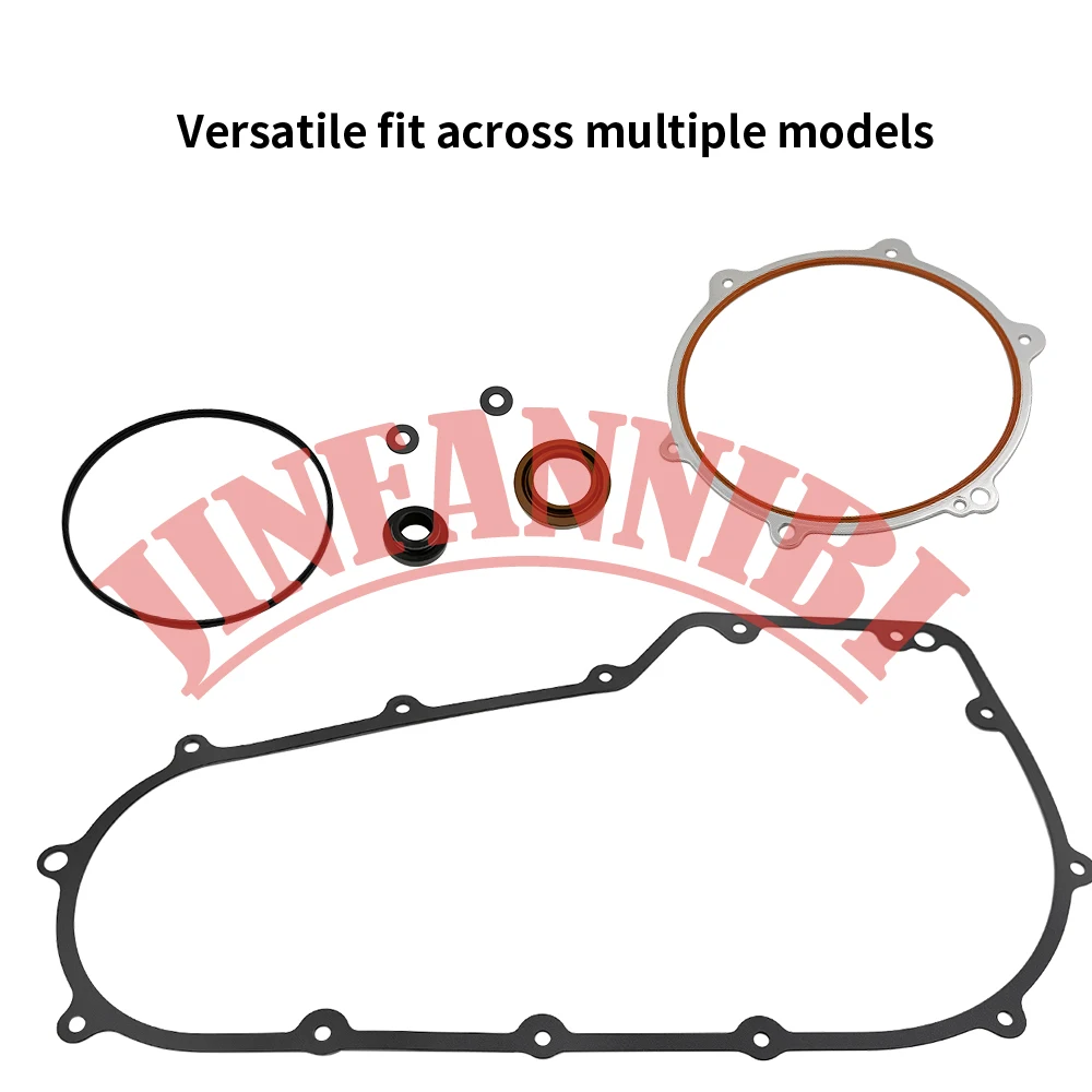 Clutch Friction Plates Kit & Primary Cover Gasket for Harley Heritage Softail
