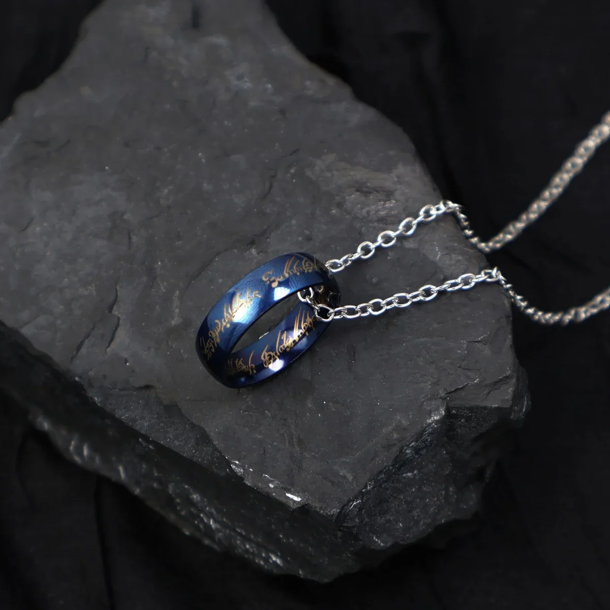 Réplica del Anillo de El Señor de los Anillos, Collar de Moda, Joyería de Cosplay, Regalo para Mujeres y Niñas, Ideal para Comic Con y Uso Diario