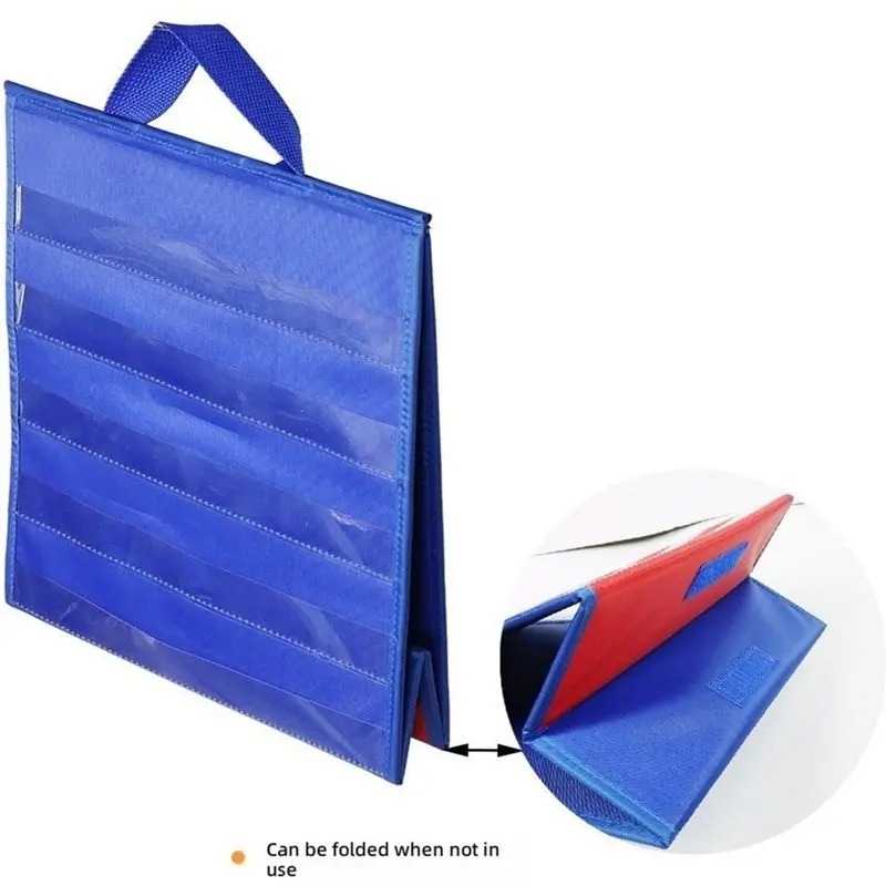 B92B-Double Sided Desktop Chart Stand Tabletop Pocket Chart Stand For Classroom Teaching Display Foldable Desk Chart Holder