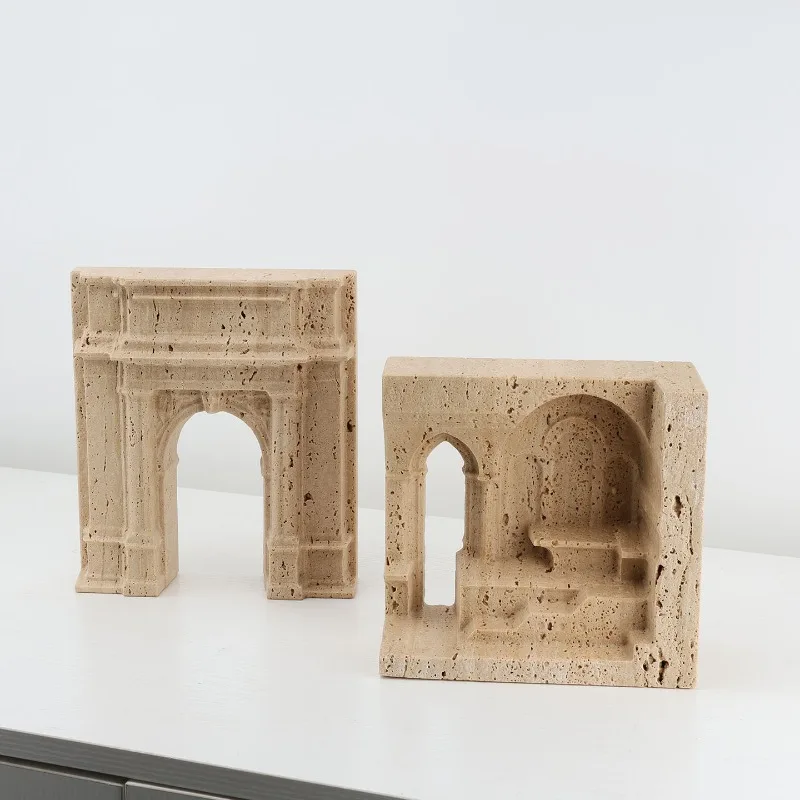 Modern Creative Art Marble Palace Ornament Sales Department Hotel Huangdongshi Arch Arch Home Decoration