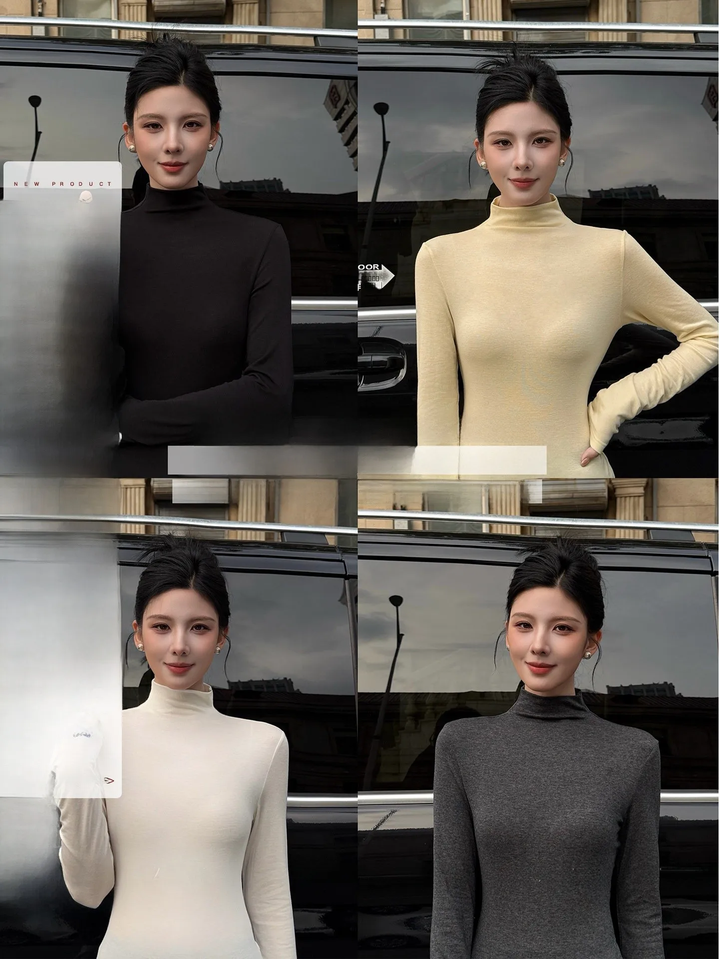 

mat Versatile Women's Camere T-irt f High Collar Soft Lightweight Slim Fit Pure Color Base Layer irt