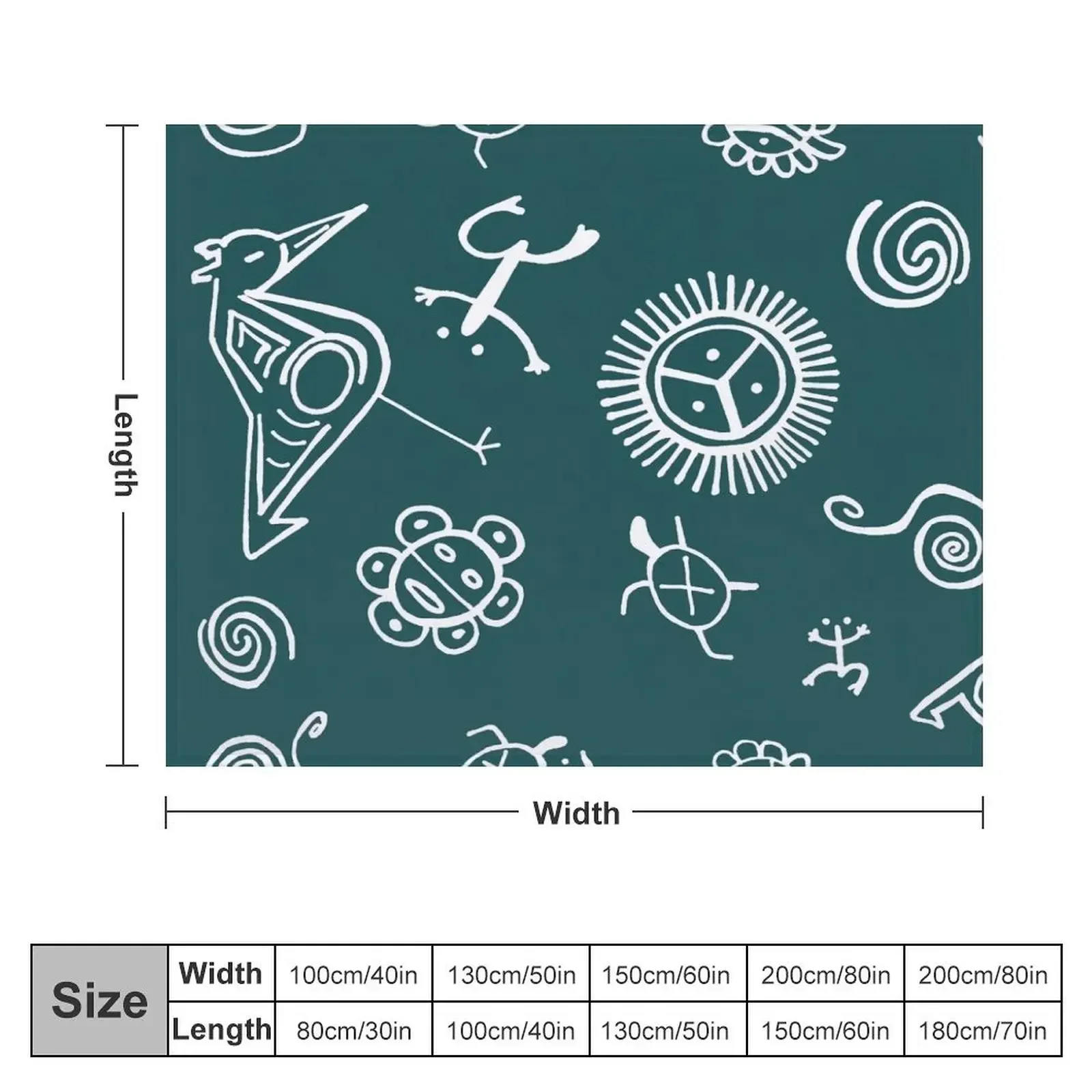 Taino Pattern Throw Blanket Giant Sofa Beach Comforter Blankets Sofas Of Decoration Blankets