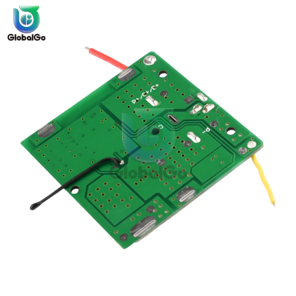 BMS 5S 12A 21V li-ion Lipo 18650 بطارية خلية شحن لوحة شحن زائد/حماية دائرة قصيرة مع موصل DC