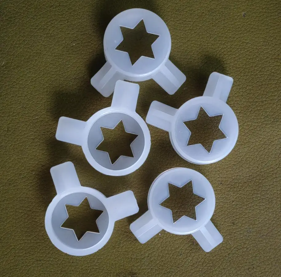 5PCS/lot Ice Cream Maker Parts Hexagon Shape Plastic Nozzle Diameter 29mm