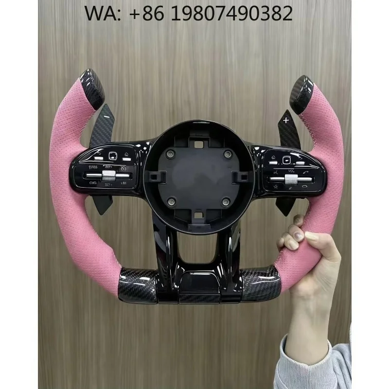 

Premium Leather Modified Steering Wheel Fit C300 C200 C180 W204 W211 W213 W205 W447 E63 W212 W166 C292 Interior Refit Parts