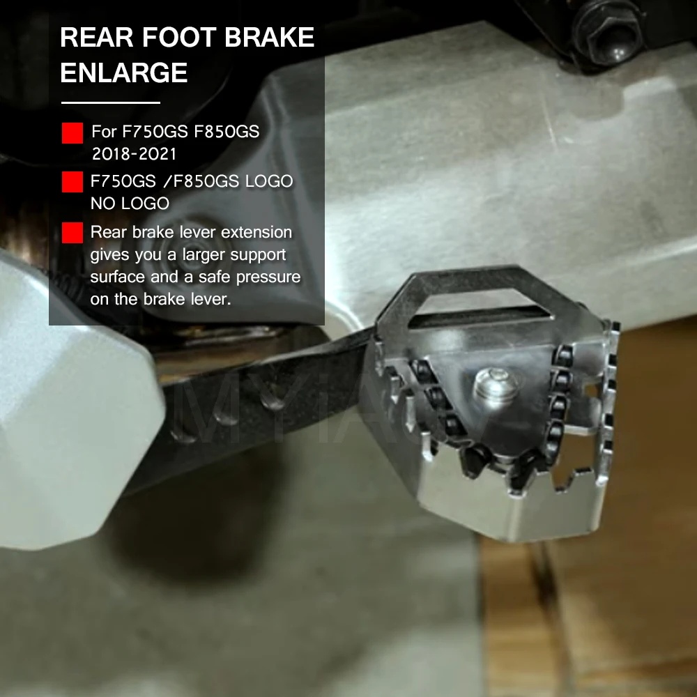 For BMW F850GS F 850GS Motorcycle Rear Brake Lever Pedal Extender For F750GS F 850 750 GS Foot Peg Enlarge Extension Accessories