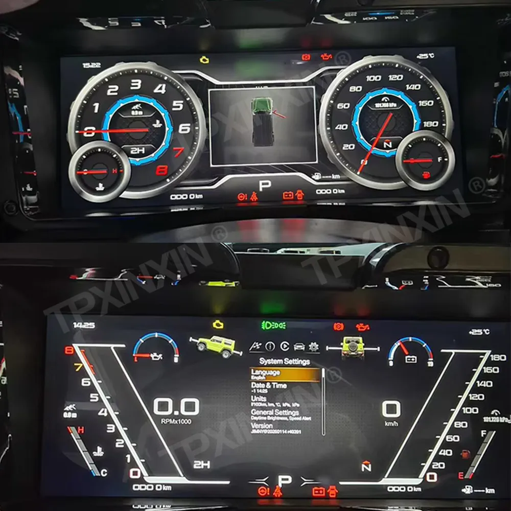 Car LCD Dashboard For SUZUKI JIMNY JB64 JB74 2019-2026 Digital Cluster Instrument Panel Cockpit Multifunctional Speedometer