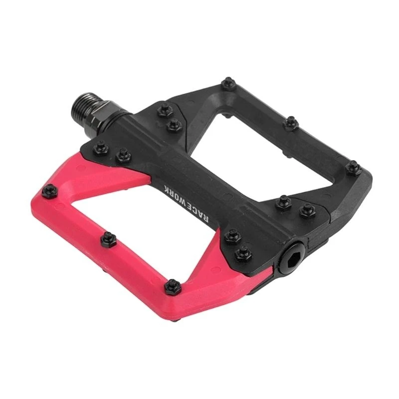 

Widen Flat Platform Cycling Pedals Nonslip Road Bicycles Pedals Nylon Mountain Bicycles Pedals Easy to Install