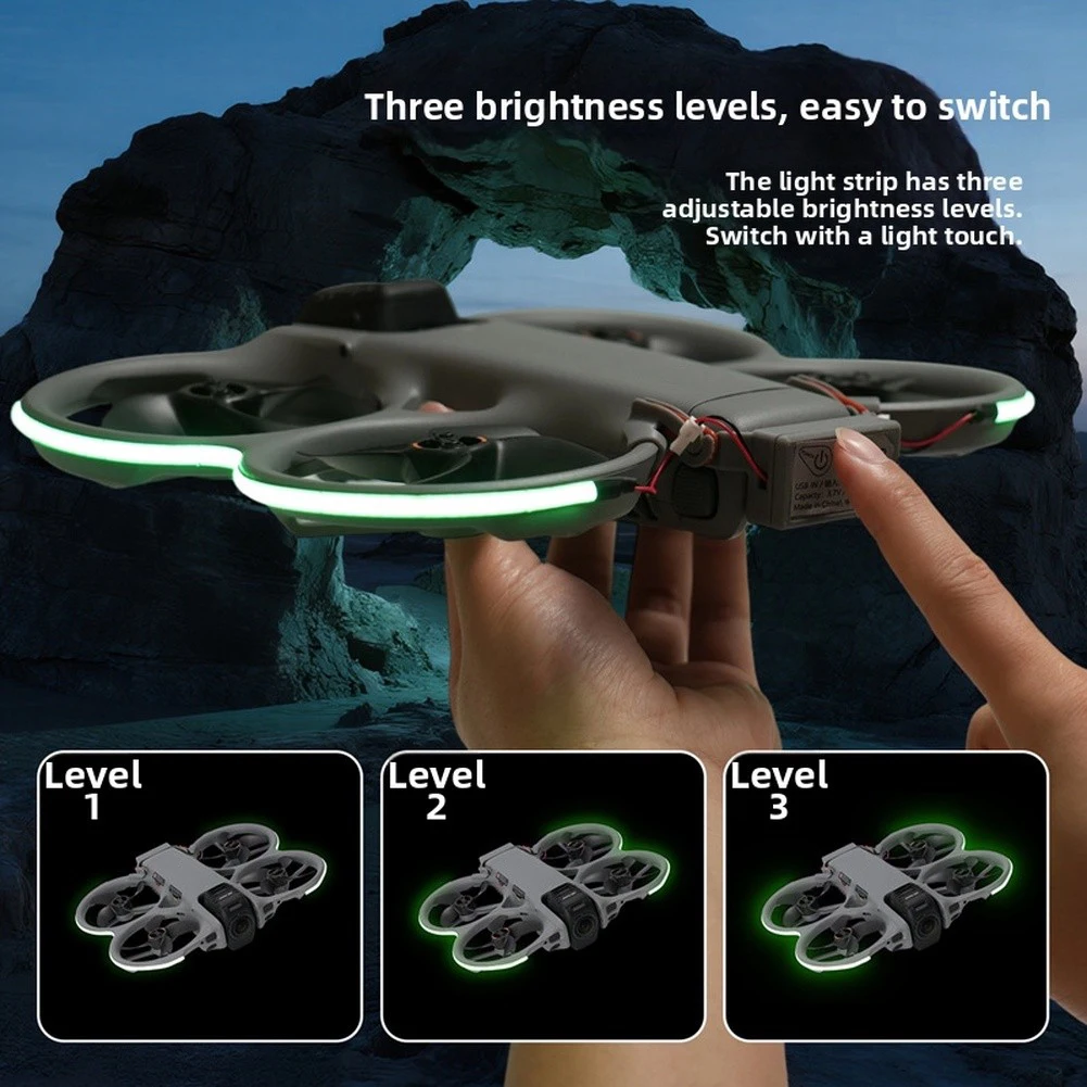 LED Light Strip For DJI AVATA 360 Adjustable Colorful Luminous Light Strip Enhance Night Visibility Drones Accessories