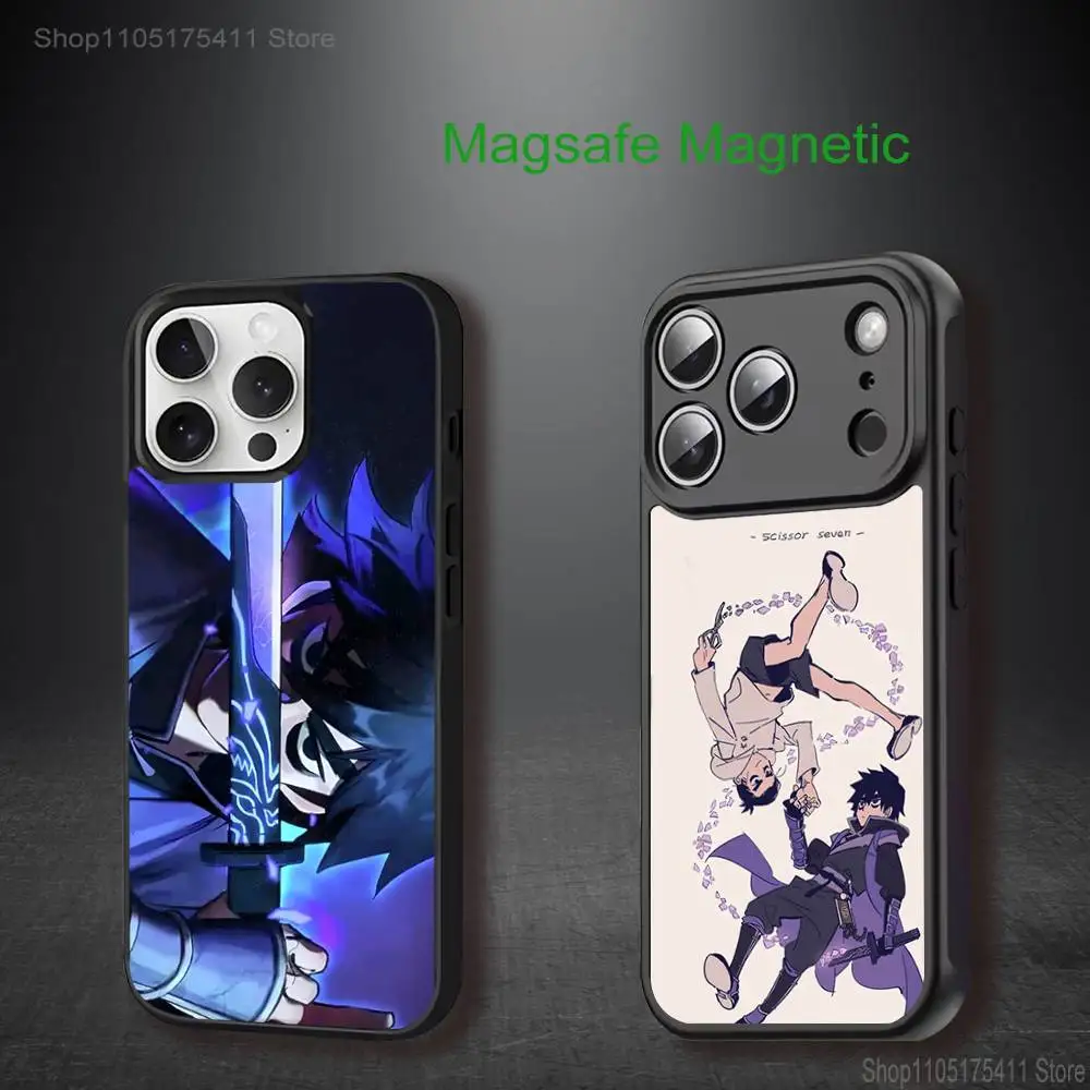 

Anime S-Scissors S-Seven Phone Case For iPhone 17,16,15,14,13,12,11,Pro,Max,Plus,Mini,SE4,E Magnetic Magsafe Wireless Charging