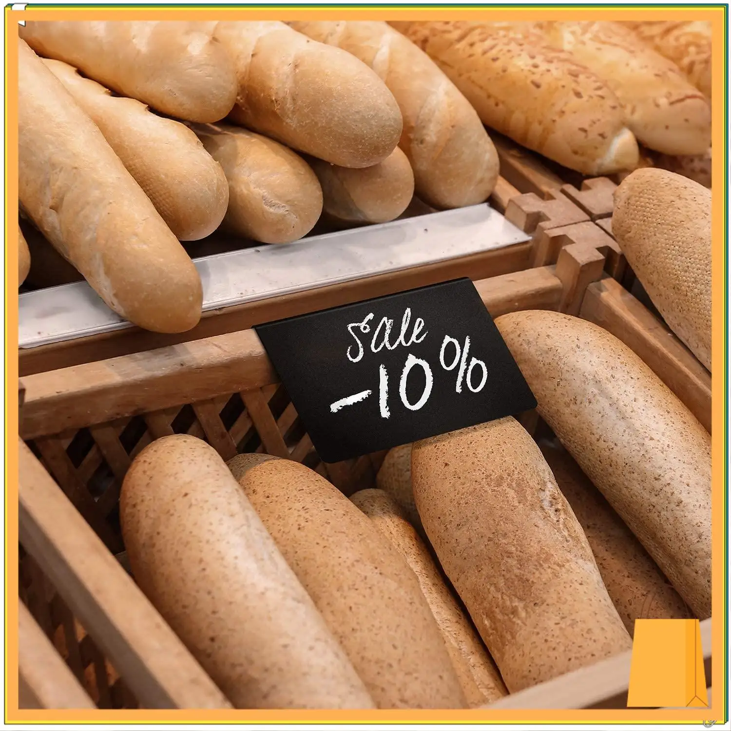 L53A-10 パックミニ黒板看板 10X7.5Cm 小さな黒板看板ミニ黒板看板食品黒板ビュッフェ看板