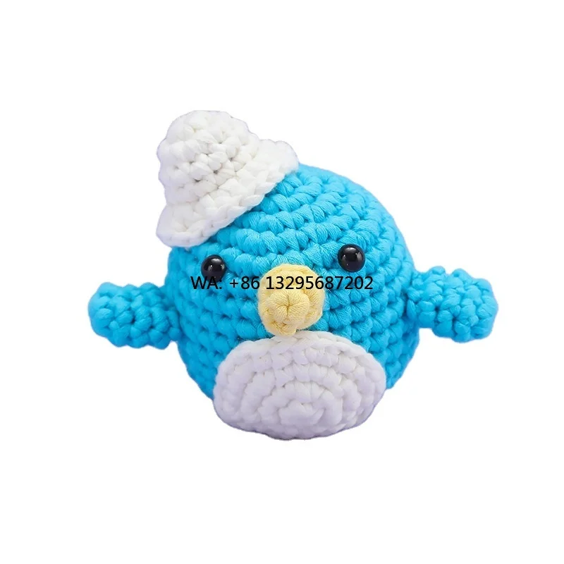 

Crochet Kit Creative Cartoon Series Cute Quirky Penguin Simple Handmade DIY Fabric Decorations Material Package