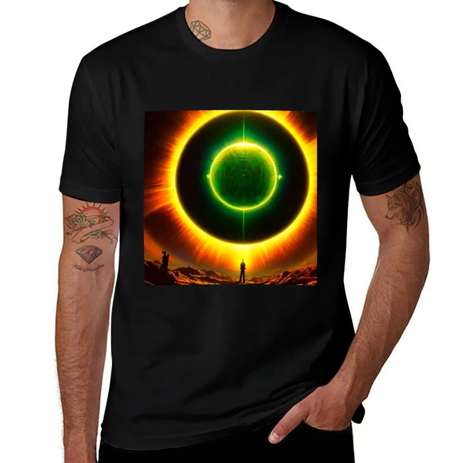 

Emerald Enigma: Giant Green Sphere UFO T-Shirt tees man t shirt Personalized t-shirt vintage graphic tee tshirts for men