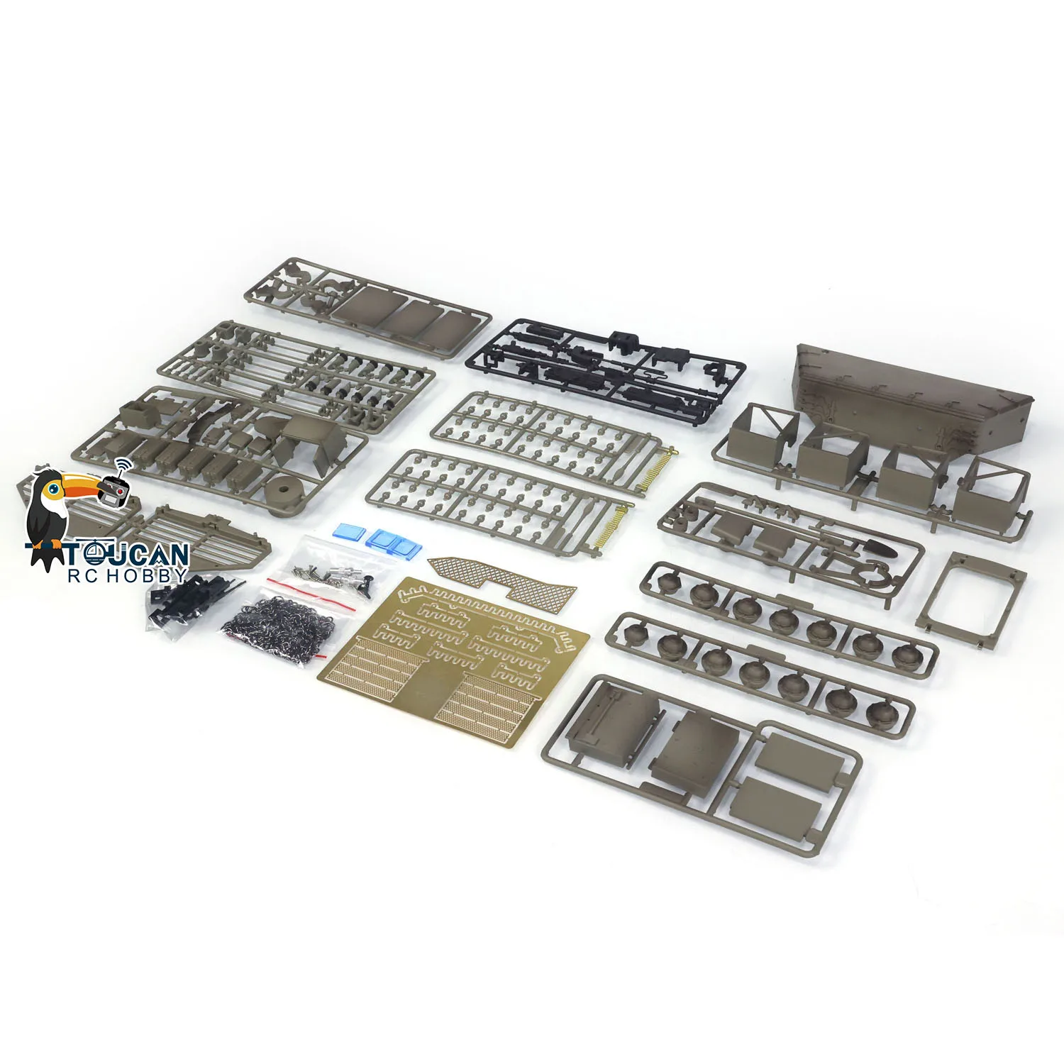 Heng Long pezzi di ricambio parti decorative in plastica borsa ruote da strada antenna per giocattoli 1/16 RC serbatoio IDF Merkava MK IV 3958 TH23050