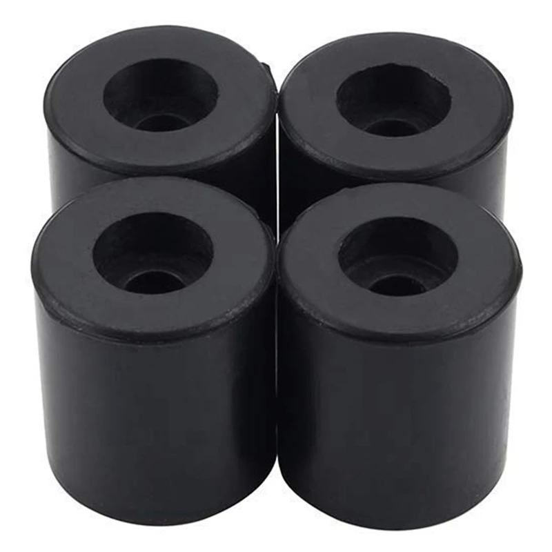 4 Pcs 3D Printer Heated Bed Silica Gel Column 16 Mm Black Hot Bed Leveling Silica Gel Column For Ender-3/Anet I3