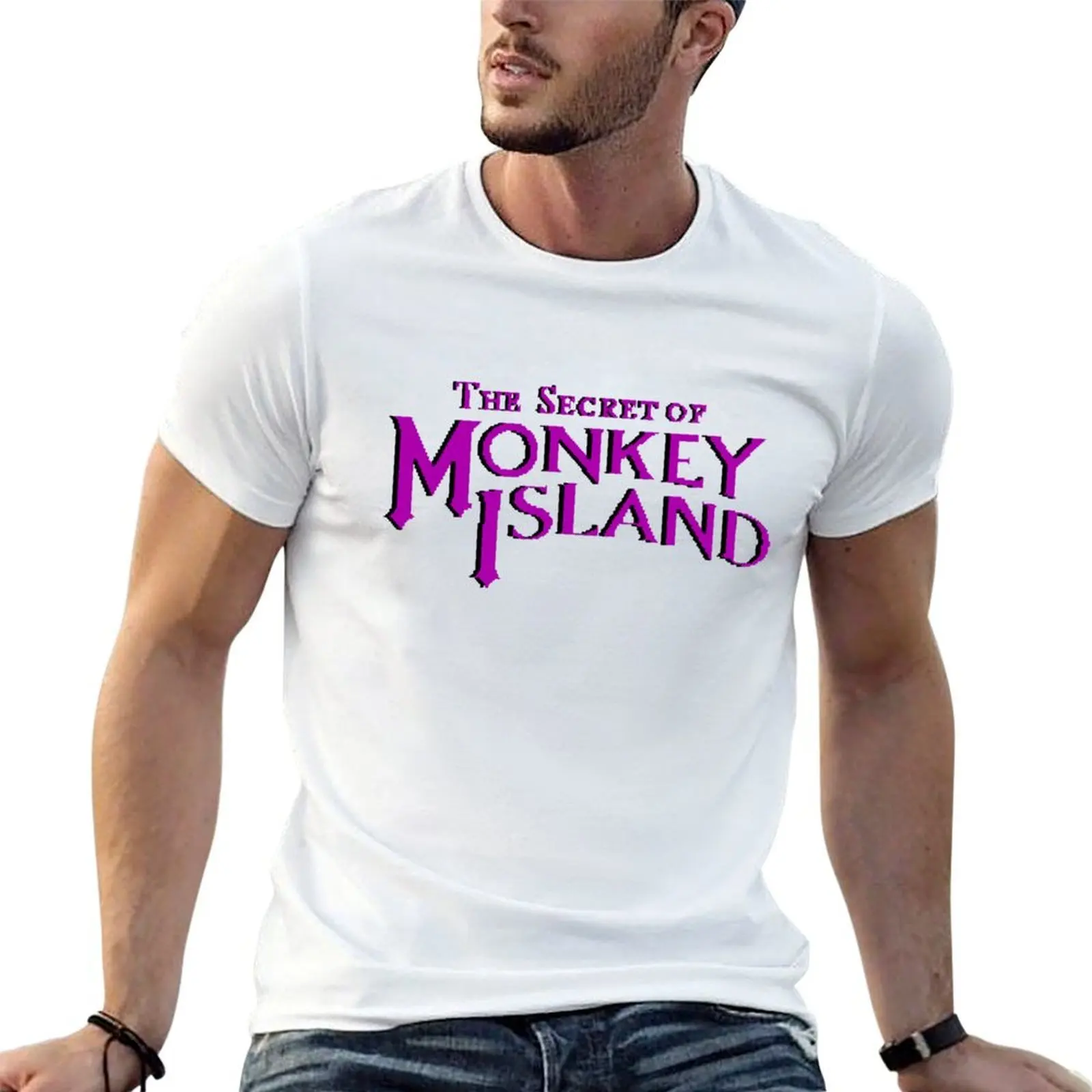 

The Island t хлопковый человек Monkey man t Логотип летние рубашки Monkey Оригинальная рубашка Футболка Secret Island