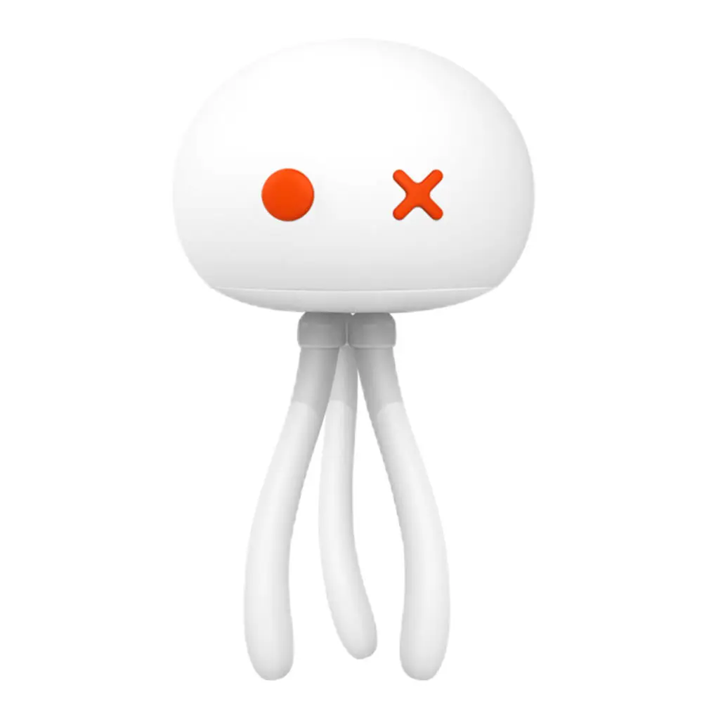 

Creative Jellyfish Night Light for Feeding Adjustable Silicone Desk Lamp Rechargeable Bedside Light for Bedroom Living Room