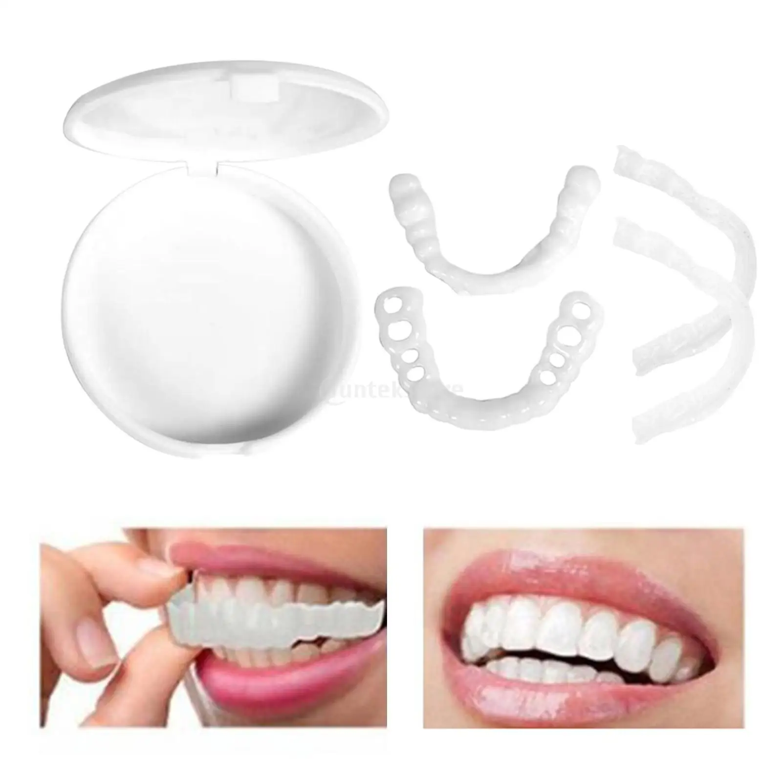 Silicone Snap Upper & Lower Veneers Instant Cosmetic False Fix Caps