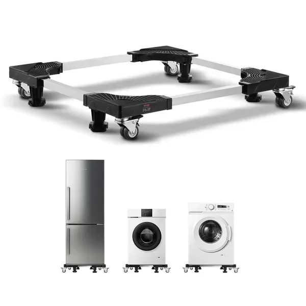 

Мобильная подставка для холодильника, грузоподъемность 1100 фунтов, подставка для стиральной машины с 8 двойными колесами и 4 тормозами, 27.5 - 35.4 дюйма.