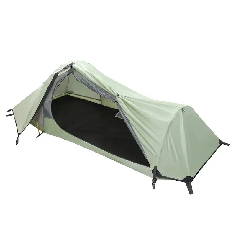 Good Price Double Layer Camping Tent 2.7kg Lightweight 1 Person Tunnel Tent