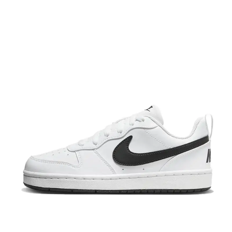 【Personalizar】Nike Court Borough Sapatos de skate femininos de cano baixo tênis brancos BQ5448-115