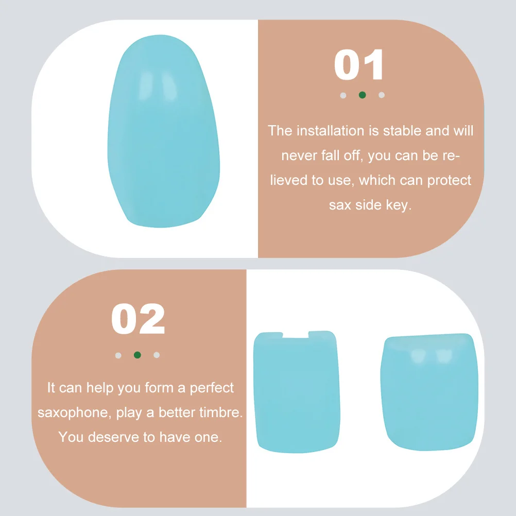 

6pcs Silicone Sax Side Key Pads Heightening Risers For Saxophone Accessories Instrument Supplies Wind Instruments Key Risers