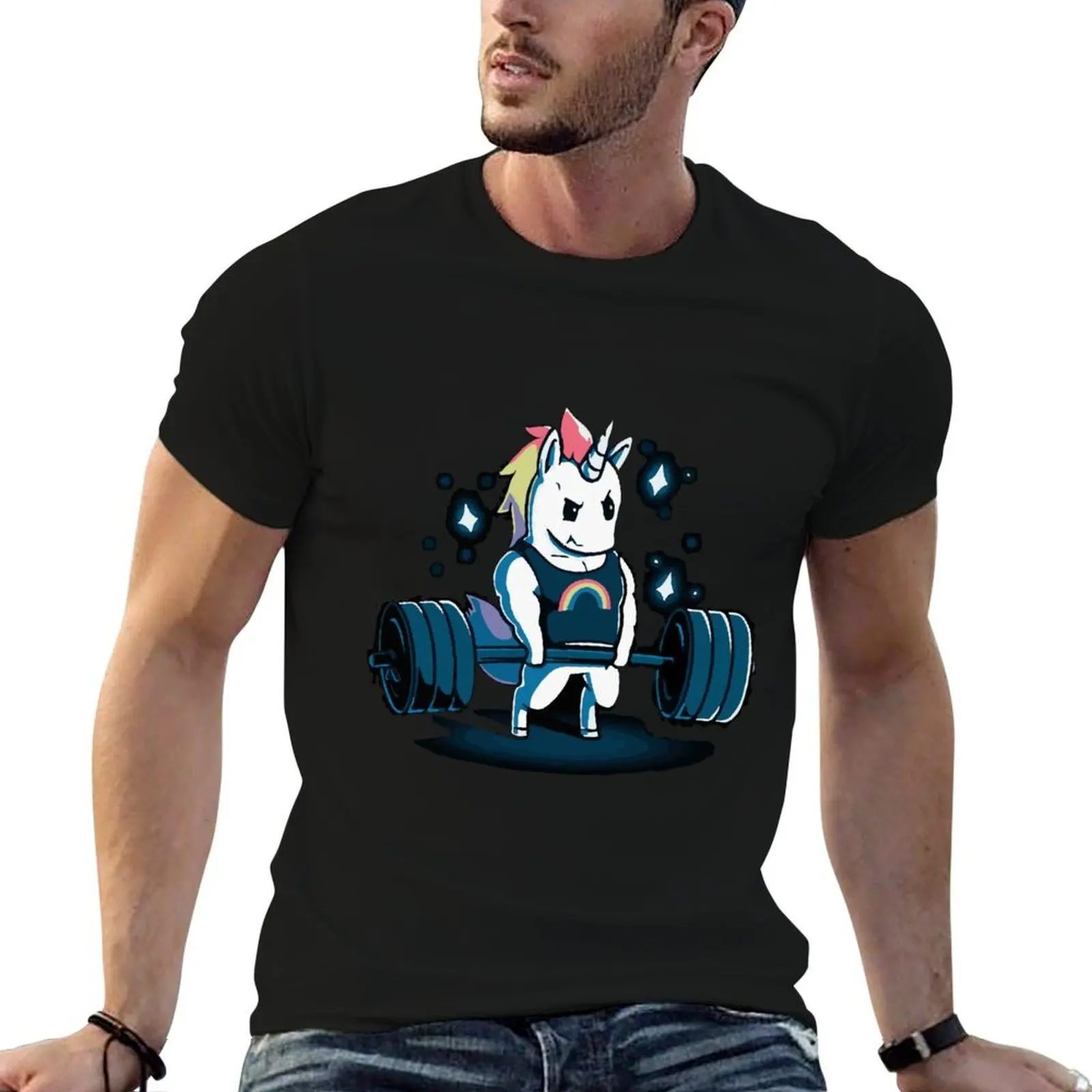 

Gym Unicorn Weightlifting T-Shirt man t shirts high quality luxury brand t shirts cotton 100% graphic t shirts for man T-shirt