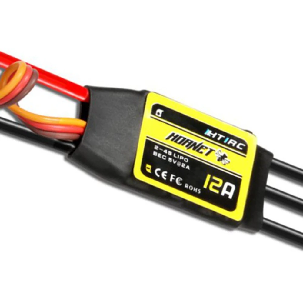 Htirc Hornet Series 12A 2-4S Brushless ESC con 5V/2A BEC per modelli RC