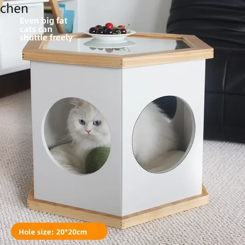 solid wood edge few cat nest living room sofa edge few combination coffee table people pet shared furniture