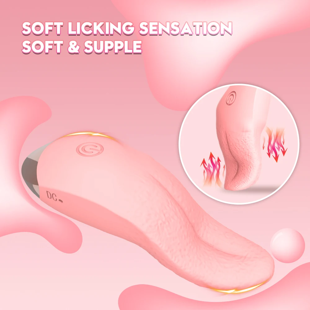 12 Modes Realistic Tongue Licking Vibrator For Women,Clitoris Stimulator G-Spot Powerful Female Vibrator,Sex Toys For Adult