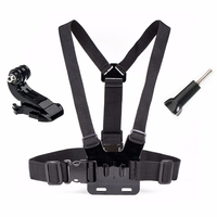 Chest Strap Mount Belt for Gopro Hero 11 10 9 8 7 Xiaomi yi 4K Action camera Accessories Chest Mount Harness for Go Pro J-Hook